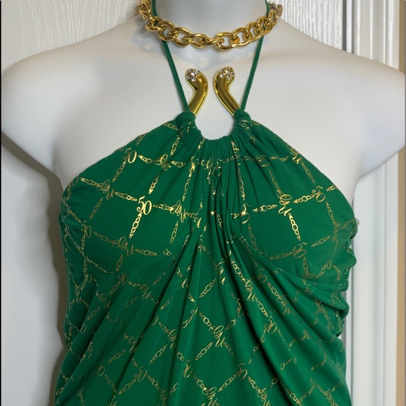 🎈Gold & Green top - Picture 2 of 7